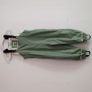 Zara Green Waterproof Kids Overalls with Black Straps